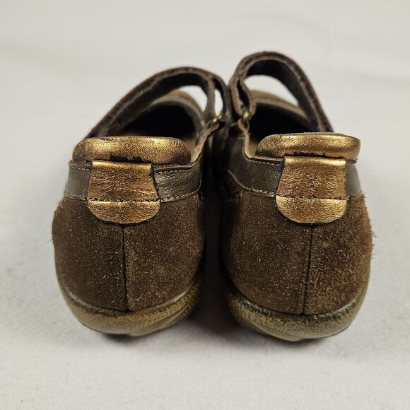 Noat Koru Kirei Mary Jane Leather Flats US Size 6.5 / 7 EU Size 37 Brown Suede - Picture 4 of 16